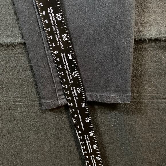 Uniqlo Womens Jeans Black Denim High Rise Ankle Cotton Polyester Blend Stretch 4 - Picture 10 of 13